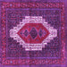 Square Persian Purple Traditional Rug, tr314pur