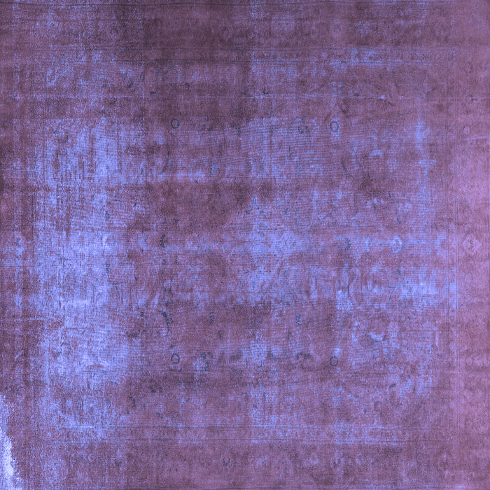 Square Persian Blue Traditional Rug, tr3150blu