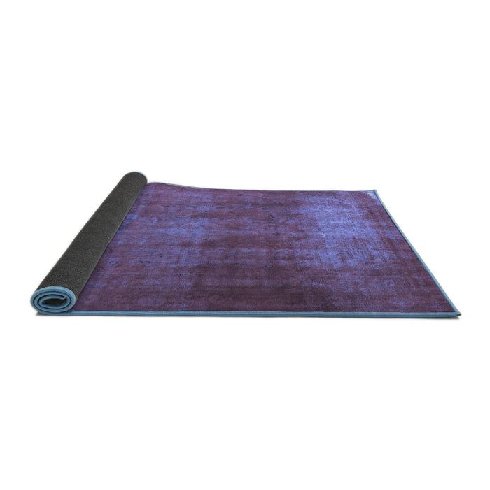 Sideview of Persian Blue Traditional Rug, tr3150blu
