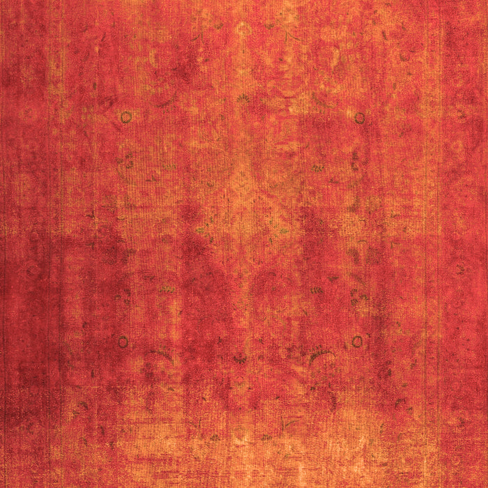 Serging Thickness of Machine Washable Persian Orange Traditional Area Rugs, wshtr3150org