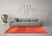 Machine Washable Persian Orange Traditional Area Rugs in a Living Room, wshtr3150org