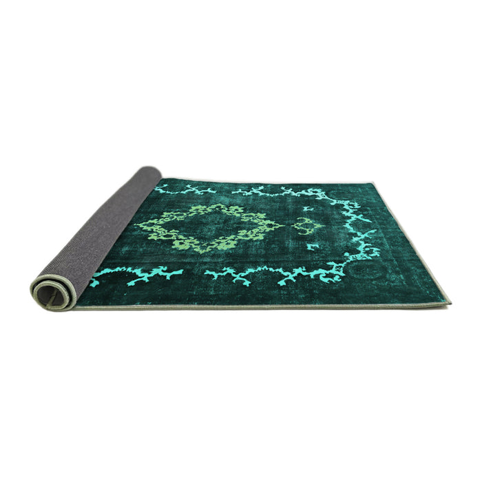 Sideview of Persian Turquoise Bohemian Rug, tr3151turq