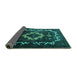 Sideview of Persian Turquoise Bohemian Rug, tr3151turq