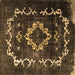 Square Persian Brown Bohemian Rug, tr3151brn