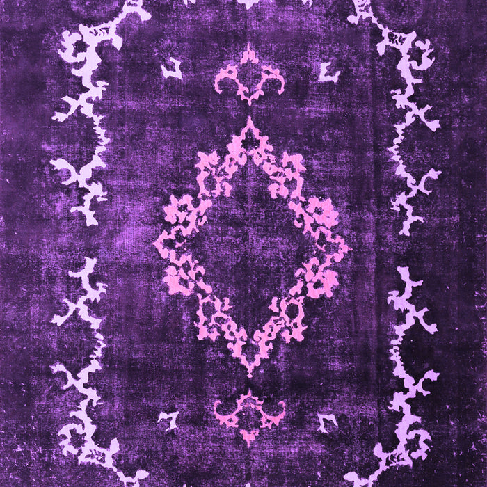 Machine Washable Persian Purple Bohemian Area Rugs, wshtr3151pur