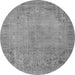 Machine Washable Persian Gray Traditional Rug, wshtr3152gry