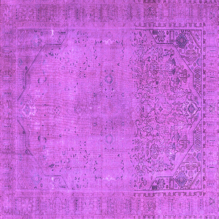 Square Persian Purple Traditional Rug, tr3152pur