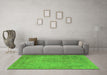 Machine Washable Persian Green Traditional Area Rugs in a Living Room,, wshtr3152grn