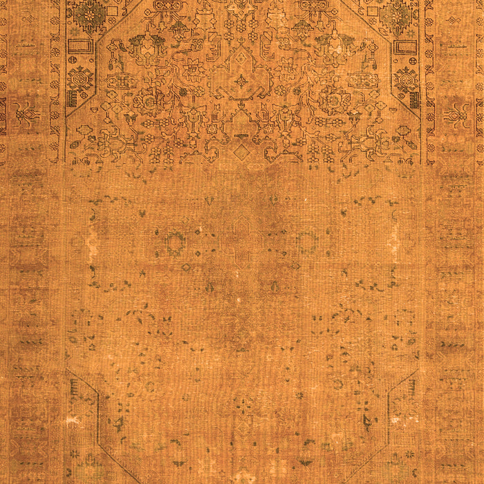 Serging Thickness of Machine Washable Persian Orange Traditional Area Rugs, wshtr3152org