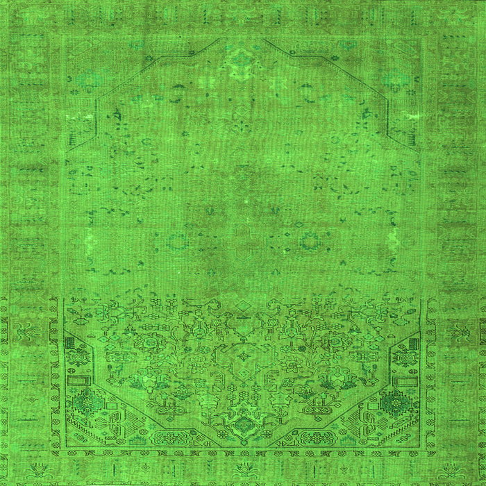 Serging Thickness of Persian Green Traditional Rug, tr3152grn