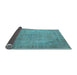 Sideview of Persian Light Blue Traditional Rug, tr3152lblu