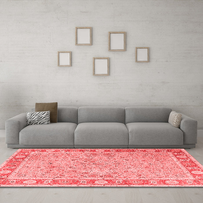 Traditional Red Washable Rugs