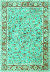 Persian Turquoise Traditional Rug, tr3153turq