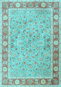 Persian Light Blue Traditional Rug, tr3153lblu