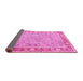 Sideview of Persian Pink Traditional Rug, tr3153pnk