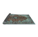 Sideview of Medallion Light Blue Traditional Rug, tr3154lblu