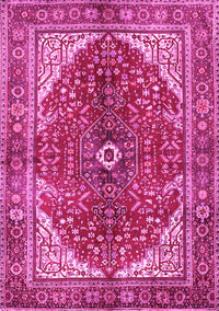 Medallion Pink Traditional Rug, tr3154pnk