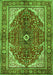 Medallion Green Traditional Rug, tr3154grn