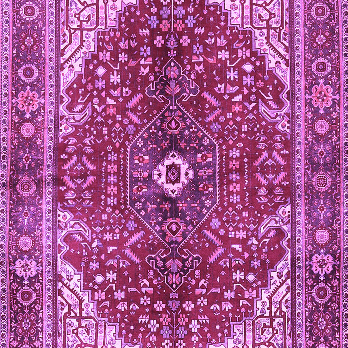Machine Washable Medallion Purple Traditional Area Rugs, wshtr3154pur