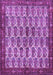 Machine Washable Persian Purple Traditional Area Rugs, wshtr3155pur