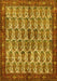 Machine Washable Persian Yellow Traditional Rug, wshtr3155yw