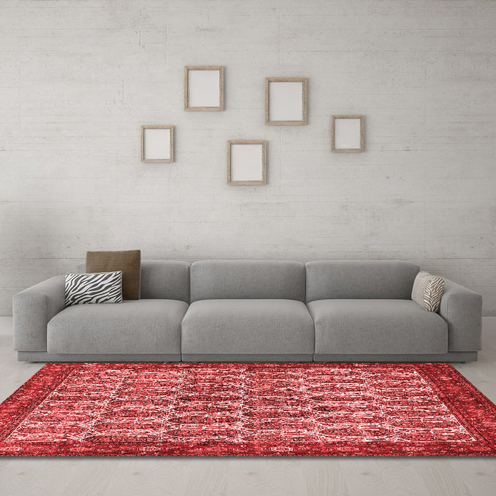 Traditional Red Washable Rugs