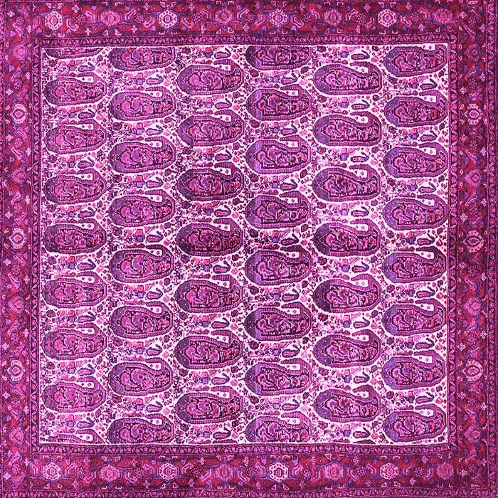 Square Persian Pink Traditional Rug, tr3155pnk