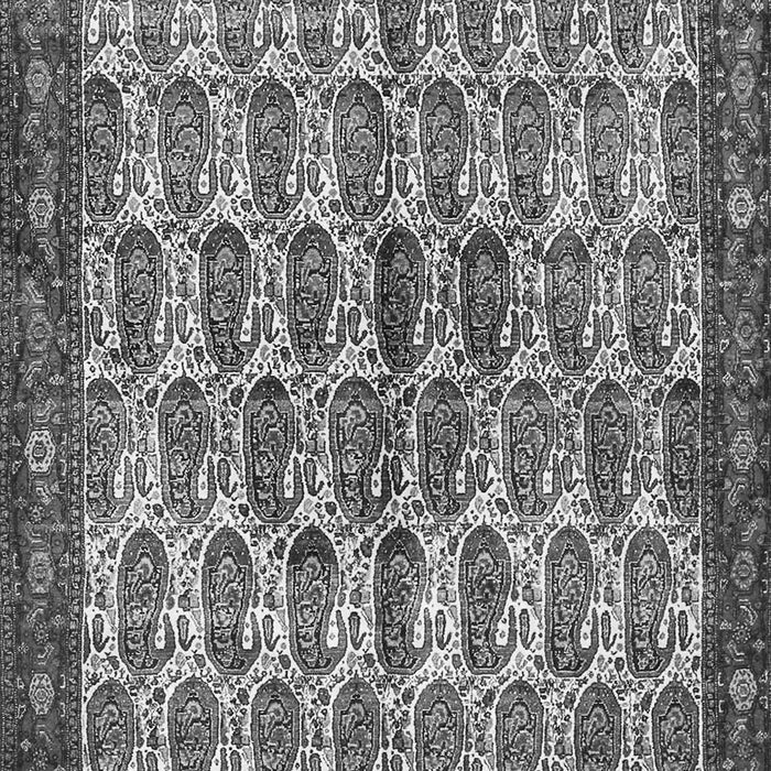 Serging Thickness of Machine Washable Persian Gray Traditional Rug, wshtr3155gry