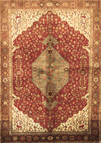 Medallion Brown Traditional Rug, tr3156brn