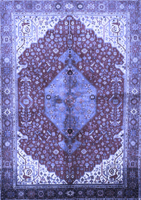 Medallion Blue Traditional Rug, tr3156blu