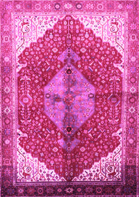 Medallion Pink Traditional Rug, tr3156pnk