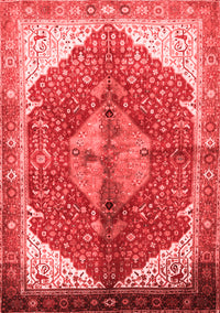 Medallion Red Traditional Rug, tr3156red