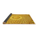 Sideview of Medallion Yellow Traditional Rug, tr3157yw