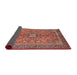 Sideview of Traditional Light Copper Gold Medallion Rug, tr3158