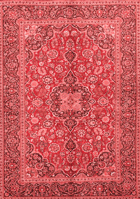 Medallion Red Traditional Rug, tr3158red