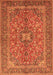 Medallion Orange Traditional Rug, tr3158org