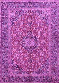 Medallion Purple Traditional Rug, tr3158pur