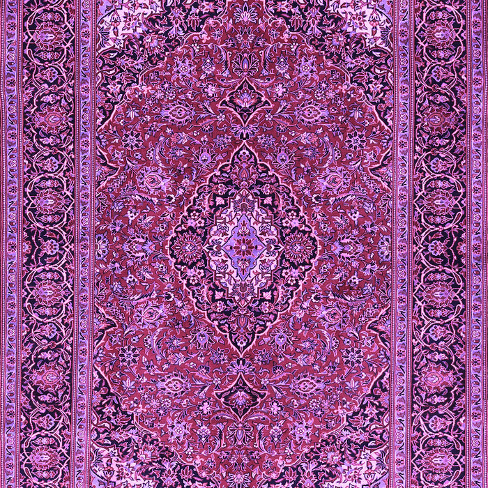 Machine Washable Persian Purple Traditional Area Rugs, wshtr3159pur