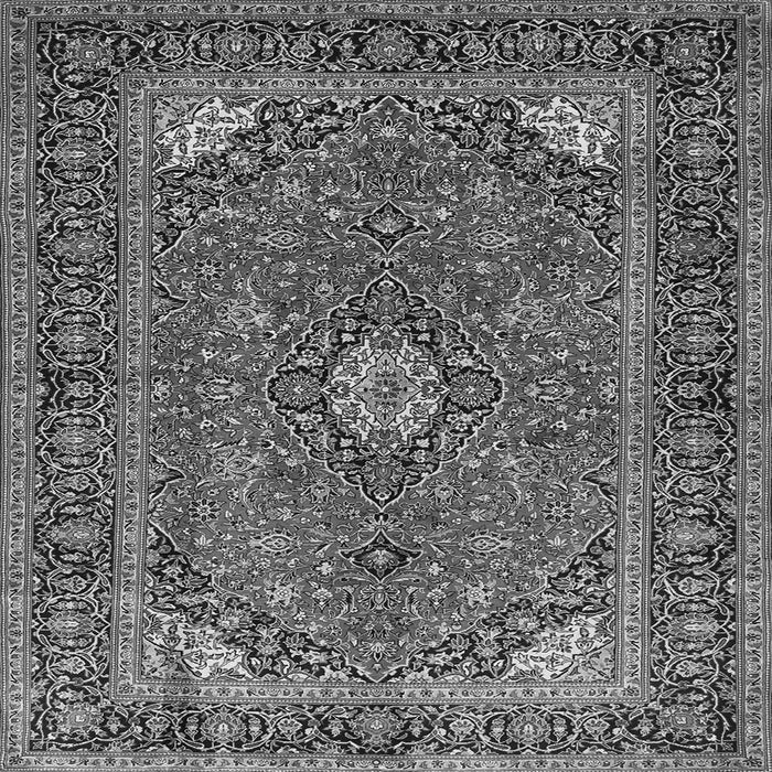 Serging Thickness of Persian Gray Traditional Rug, tr3159gry