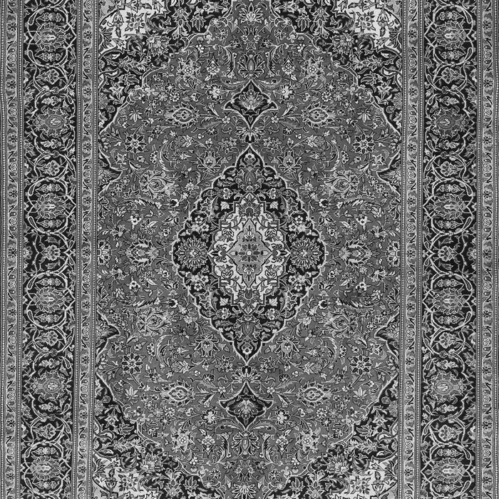 Serging Thickness of Machine Washable Persian Gray Traditional Rug, wshtr3159gry
