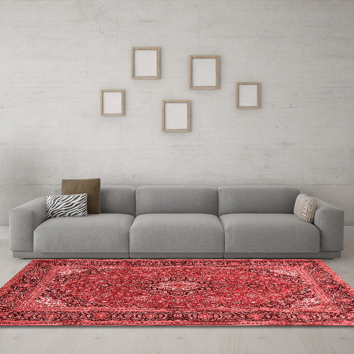 Traditional Red Washable Rugs