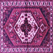 Square Persian Purple Traditional Rug, tr315pur