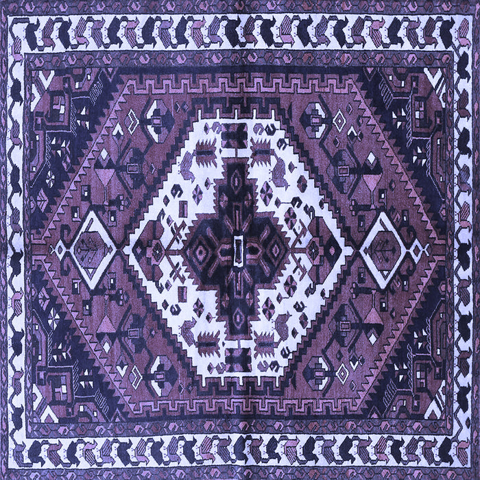 Square Persian Blue Traditional Rug, tr315blu