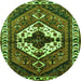 Machine Washable Persian Green Traditional Area Rugs, wshtr315grn