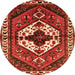 Square Persian Orange Traditional Rug, tr315org