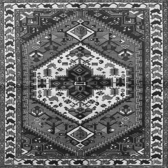 Serging Thickness of Persian Gray Traditional Rug, tr315gry