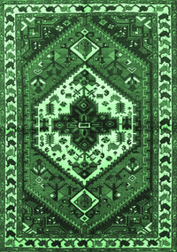 Persian Emerald Green Traditional Rug, tr315emgrn