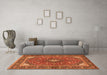 Machine Washable Persian Orange Traditional Area Rugs in a Living Room, wshtr3160org