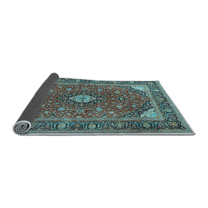Sideview of Persian Light Blue Traditional Rug, tr3160lblu