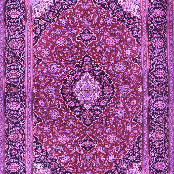 Machine Washable Persian Purple Traditional Area Rugs, wshtr3160pur